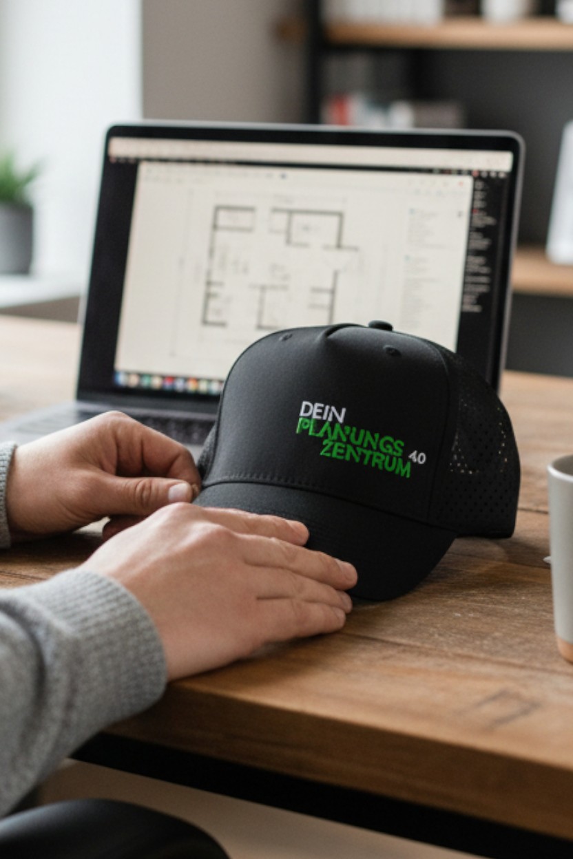 Individuell bedruckte Caps für Planungszentrum der Thalhofer Gruppe