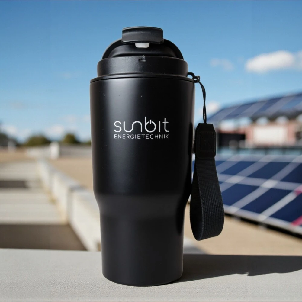 Outdoor-Becher mit Logo für Sunbit in Balzhausen