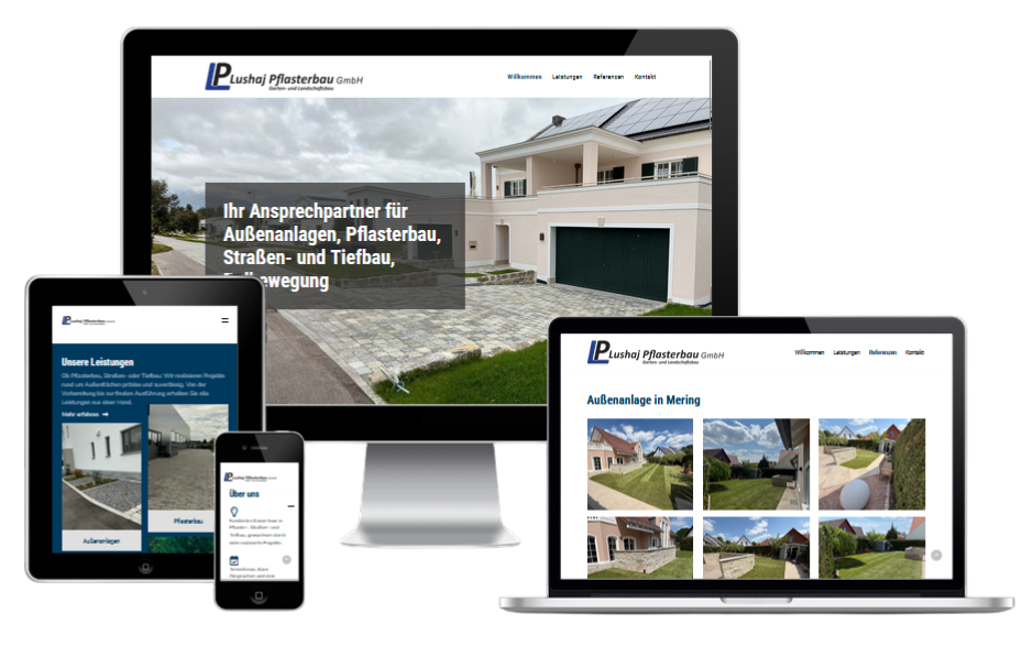 Lushaj Pflasterbau_Webdesign by Handelslöwen Lushaj Pflasterbau_Webdesign by Handelslöwen