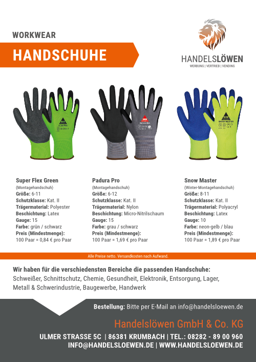 Angebot - Handschuhe