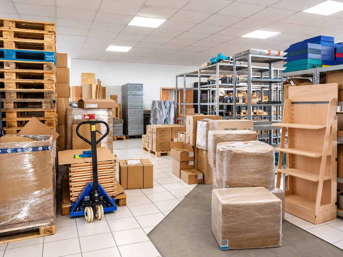 Einlagerung von Werbeartikeln bei Handelslöwen